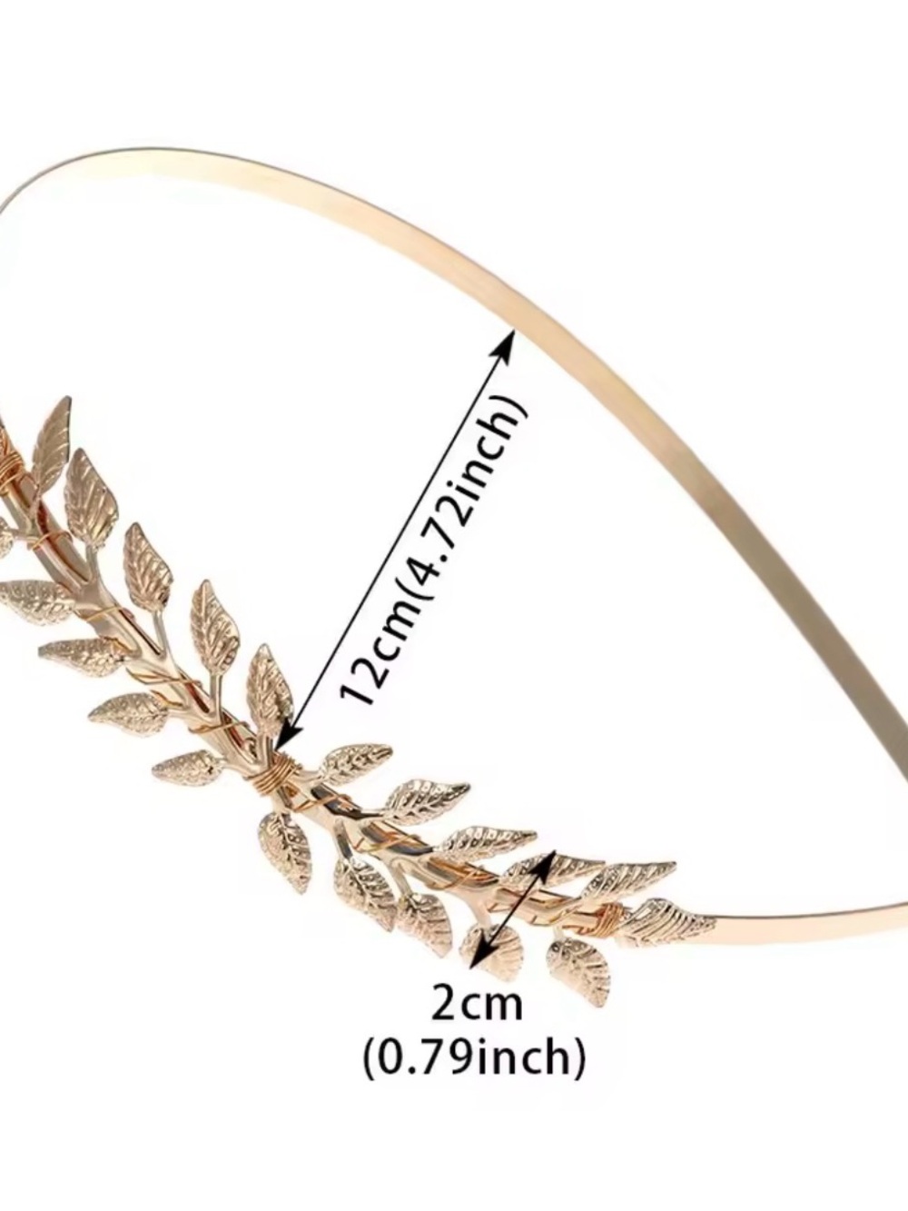Gold Leaf Headband - Elegant Women’s Dress Hair Accessory